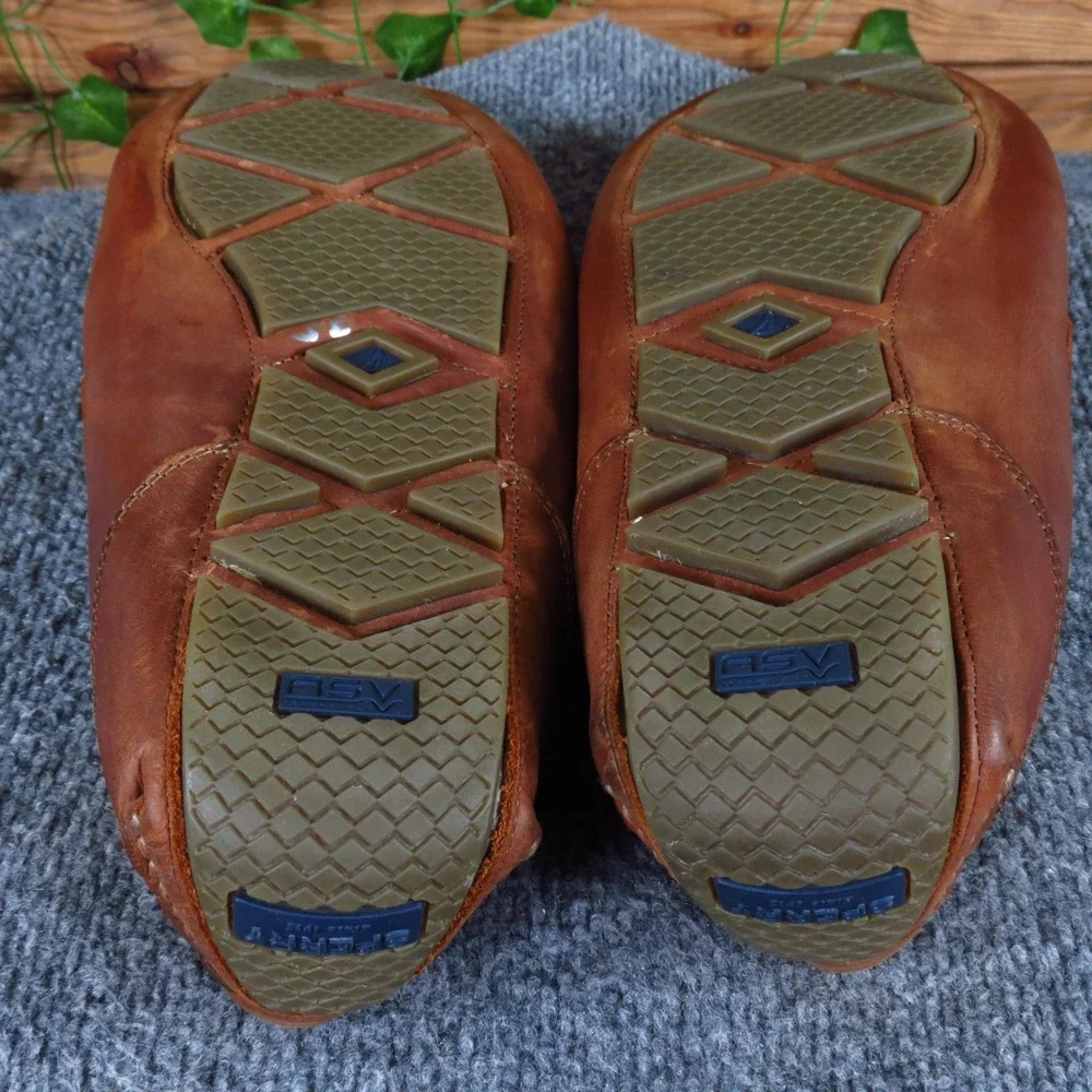 Sperry Wave Driver Mens Driving Shoe Size 13 Nautical Loafer Brown Leather